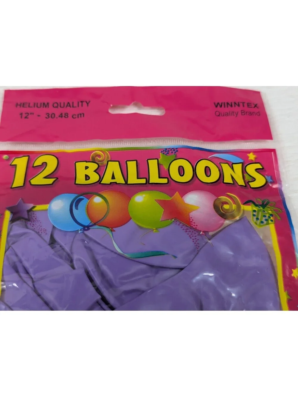 12 inch Purple Latex Balloons - Happy Birthday Party Helium Balloons - 120 Pack
